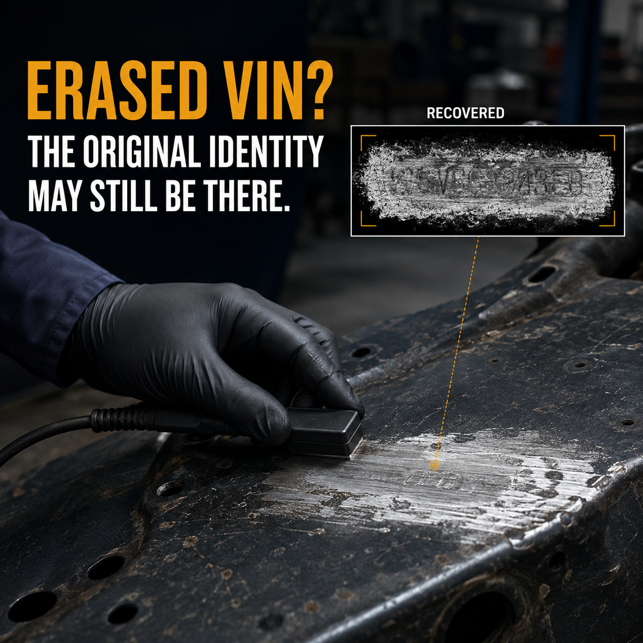 How to Recover Erased VINs and Metal Serial Numbers