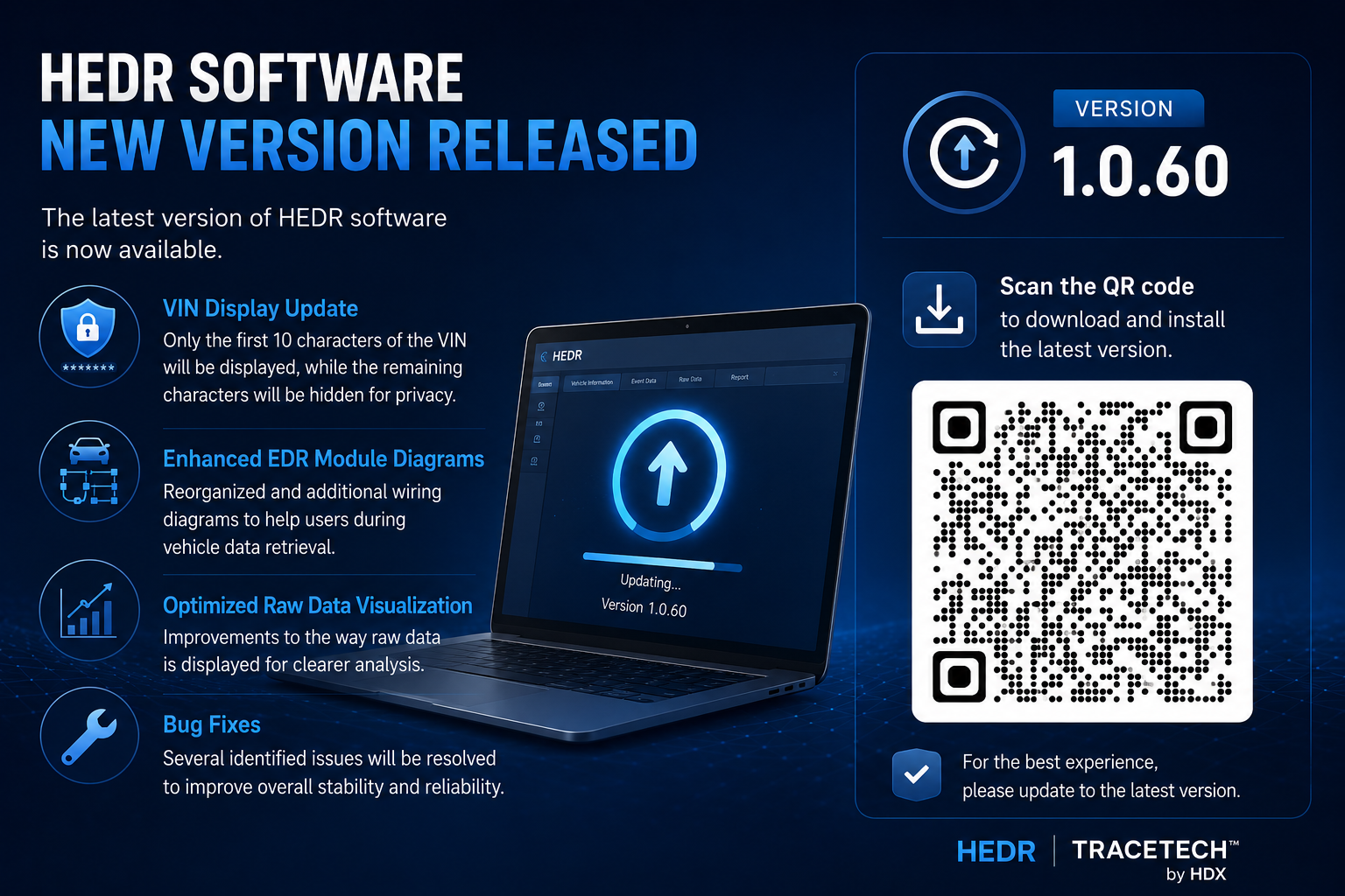 HEDR Software Update Notice