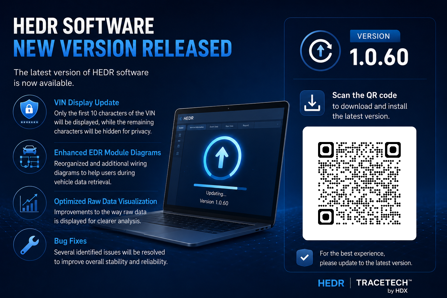 HEDR Software Update Notice