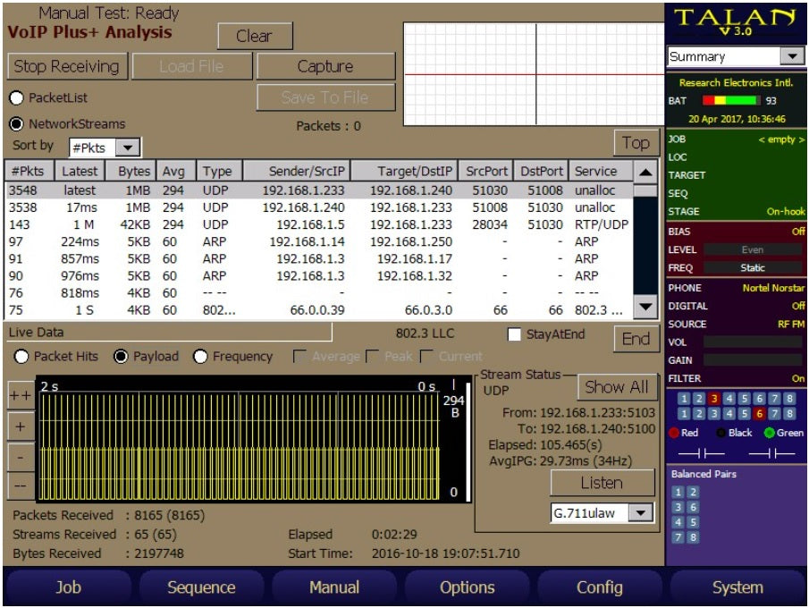 REI|TALAN™ 3.0 Telephone &amp; Line Analyzer