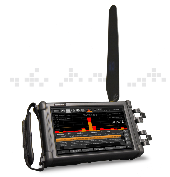 REI|MESA™ Deluxe Mobility Enhanced Spectrum Analyzer REI TSCM REI|MESA™ Deluxe Mobility Enhanced Spectrum Analyzer HD International.